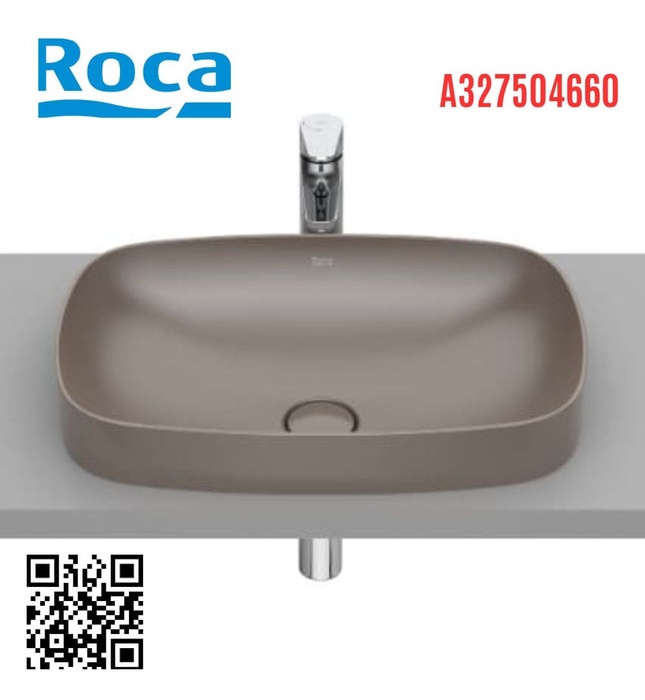 Chậu lavabo bán âm Tây Ban Nha Inspira Soft Roca A327504660