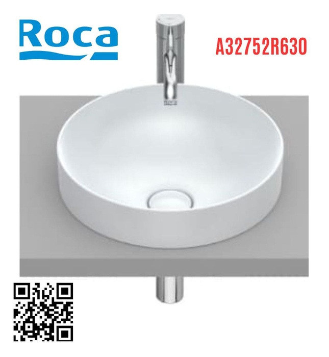 Chậu lavabo bán âm Tây Ban Nha Inspira Roca A32752R630