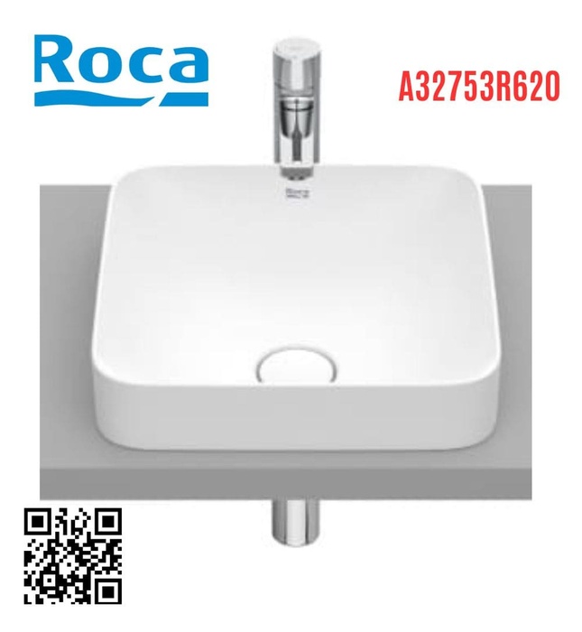 Chậu lavabo bán âm Tây Ban Nha Inspira Roca A32753R620