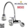 Vòi rửa bát nóng lạnh gắn tường Mirolin MK503