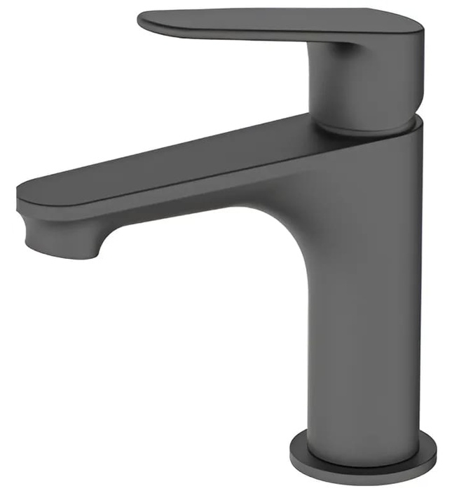 Vòi chậu rửa mặt nóng lạnh màu đen Mirolin MF801B