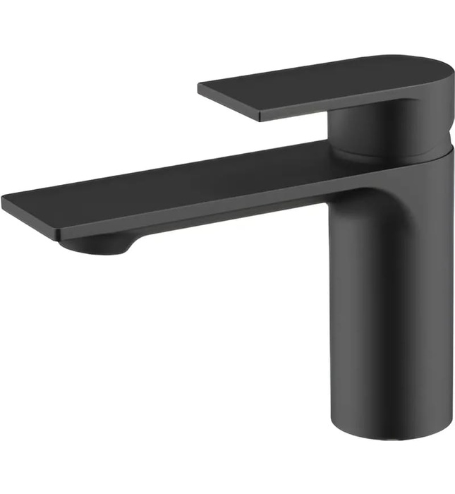 Vòi chậu rửa mặt nóng lạnh màu đen Mirolin MK801B 