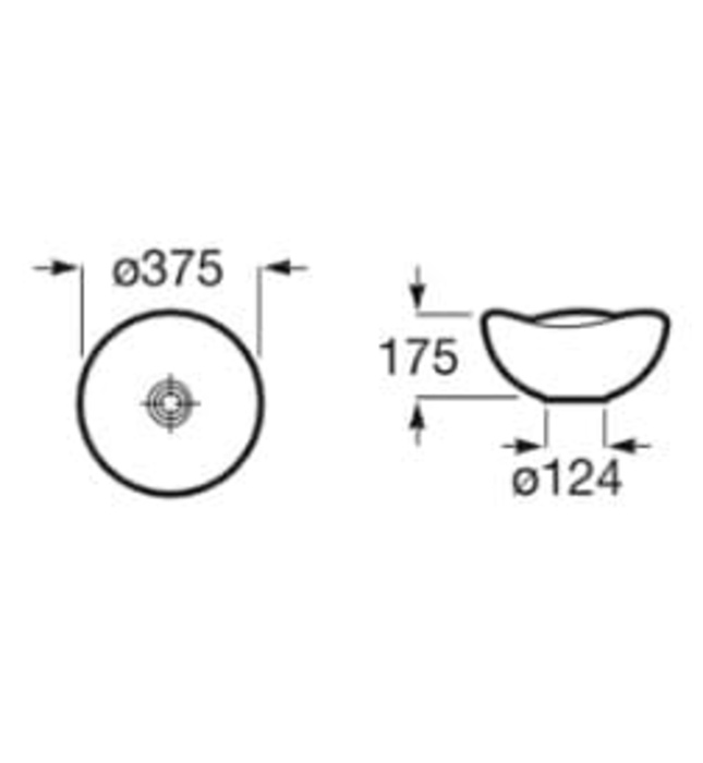 Chậu lavabo dương bàn Tây Ban Nha Ohtake Roca A327A15000
