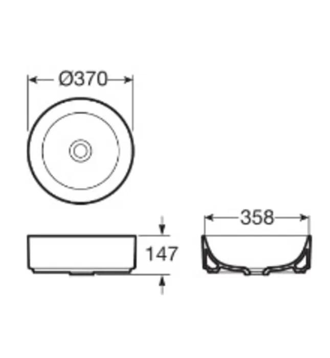 Chậu Lavabo Dương Bàn Roca Ona A3275L100C