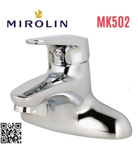 Vòi chậu rửa mặt nóng lạnh Mirolin MK502