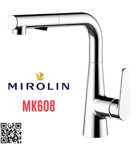 Vòi rửa bát nóng lạnh dây rút Mirolin MK608
