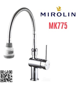 Vòi rửa bát nóng lạnh dây rút Mirolin MK775
