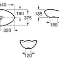 Chậu Lavabo Dương Bàn Roca Ohtake A327A13620
