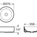 Chậu Lavabo Dương Bàn Roca Ona A3275L100C
