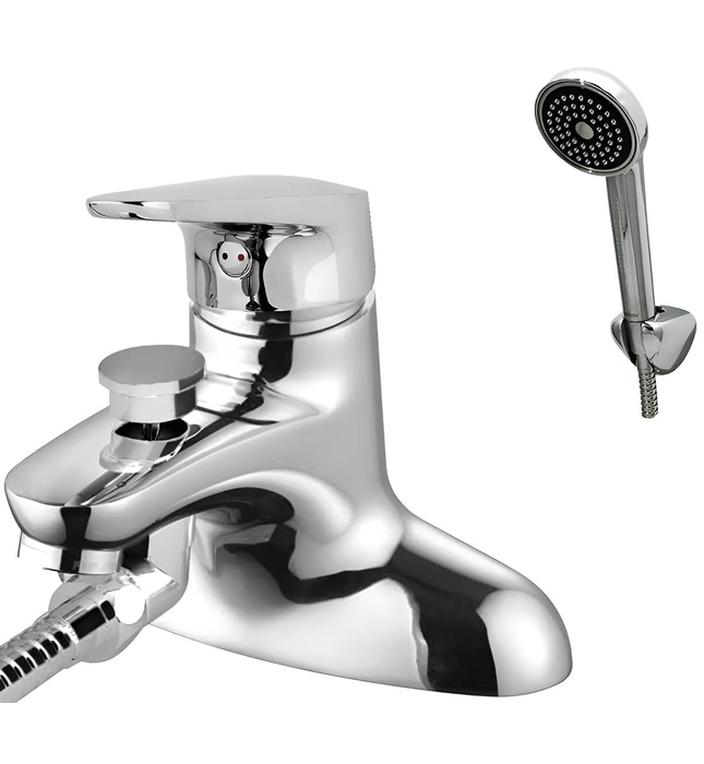 Vòi chậu rửa mặt nóng lạnh liền sen Mirolin MK502A-H200