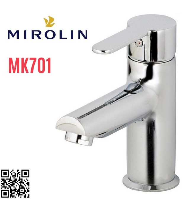 Vòi chậu rửa mặt nóng lạnh Mirolin MK701