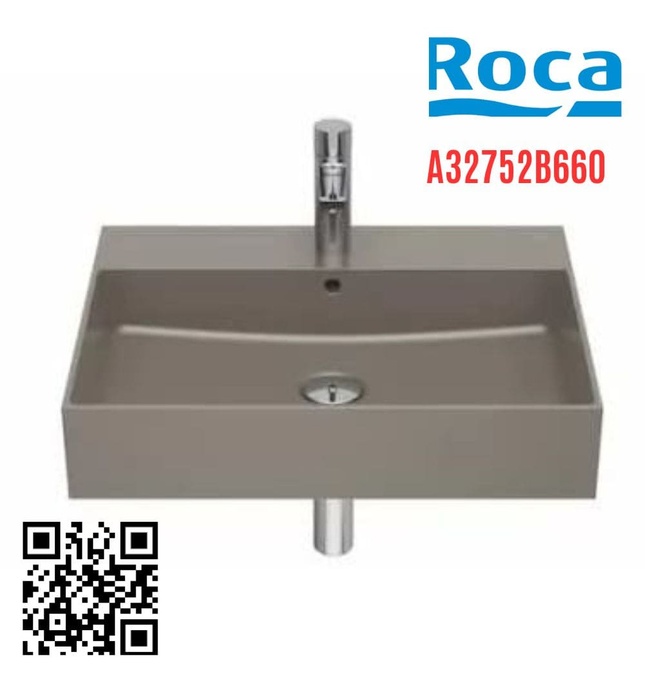 Chậu lavabo dương bàn Tây Ban Nha Inspira Roca A32752C660