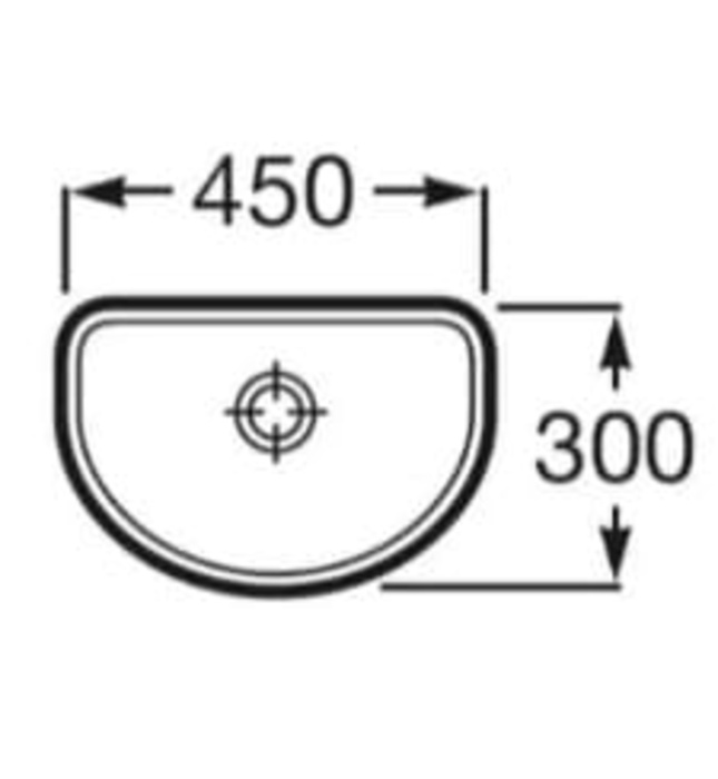 Chậu lavabo dương bàn Tây Ban Nha Optica Roca A327C10000