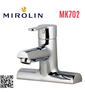 Vòi chậu rửa mặt nóng lạnh Mirolin MK702