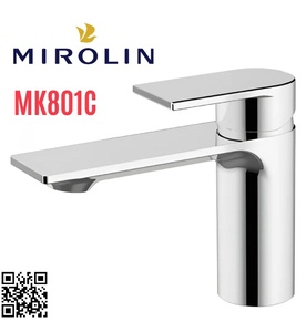 Vòi chậu rửa mặt nóng lạnh Mirolin MK801C