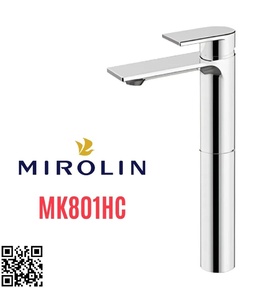 Vòi chậu rửa mặt nóng lạnh chân cao Mirolin MK801HC