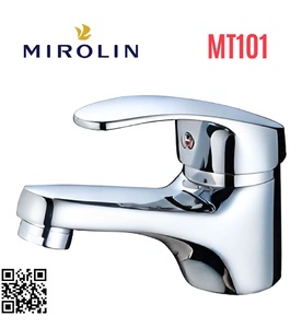 Vòi chậu rửa mặt nóng lạnh Mirolin MT101