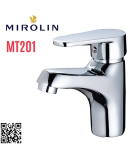 Vòi chậu rửa mặt nóng lạnh Mirolin MT201