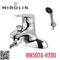 Vòi chậu rửa mặt nóng lạnh liền sen Mirolin MK502A-H200