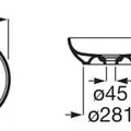 Chậu Lavabo Dương Bàn Roca Bowl A32787M620