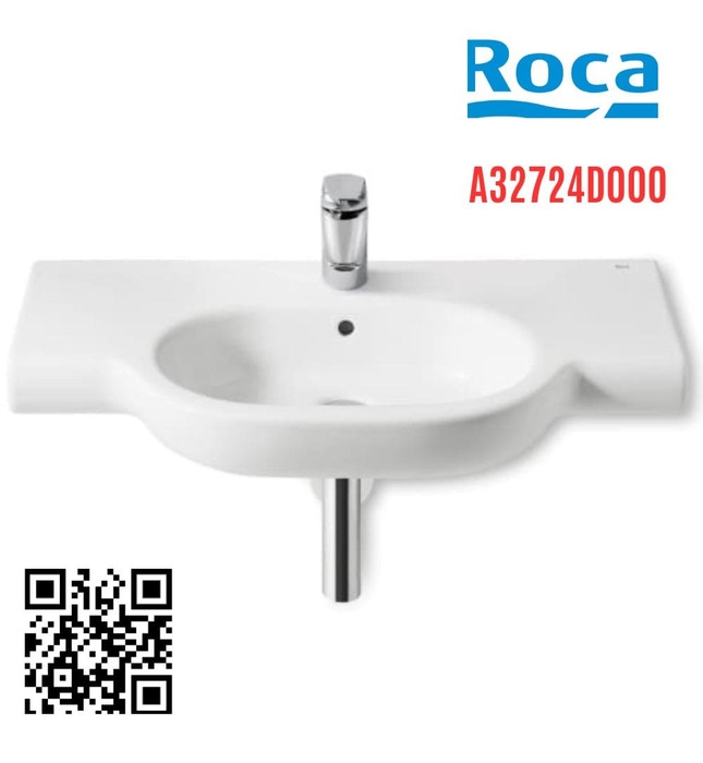 Chậu lavabo treo tường Tây Ban Nha Meridian Roca A32724D000