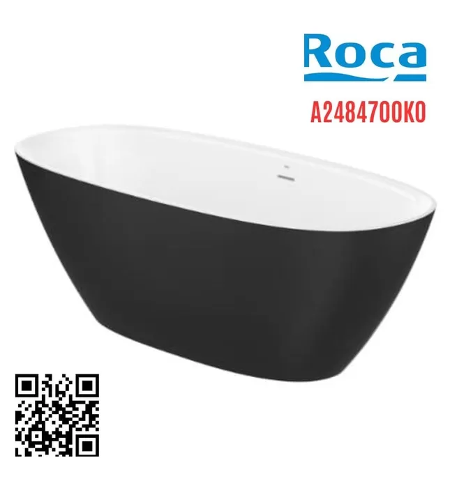 Bồn tắm đặt sàn 1.65m Tây Ban Nha Ariane Roca A2484700K0 ( màu đen)