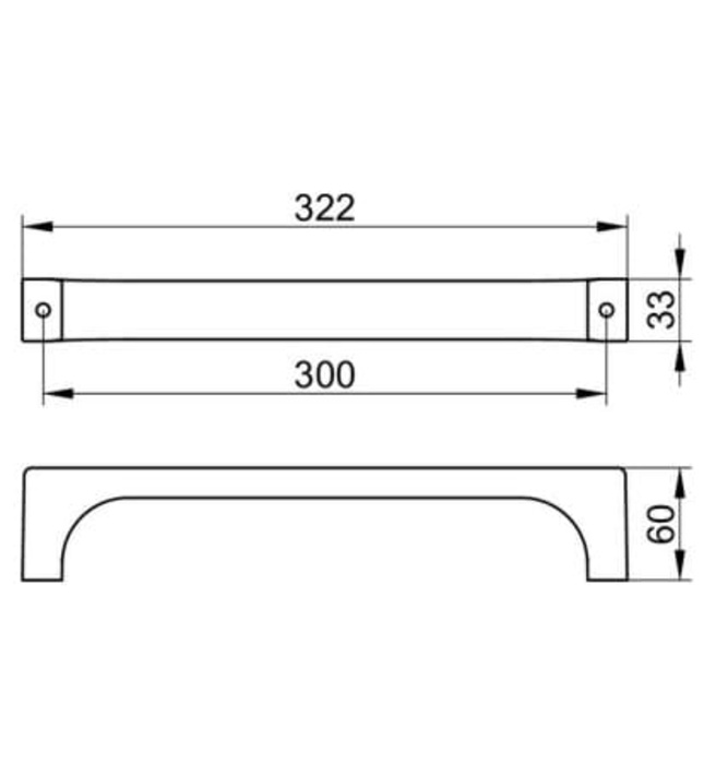 Thanh tay vịn phòng tắm vàng Edition 11 Keuco 11107030000 (30cm)