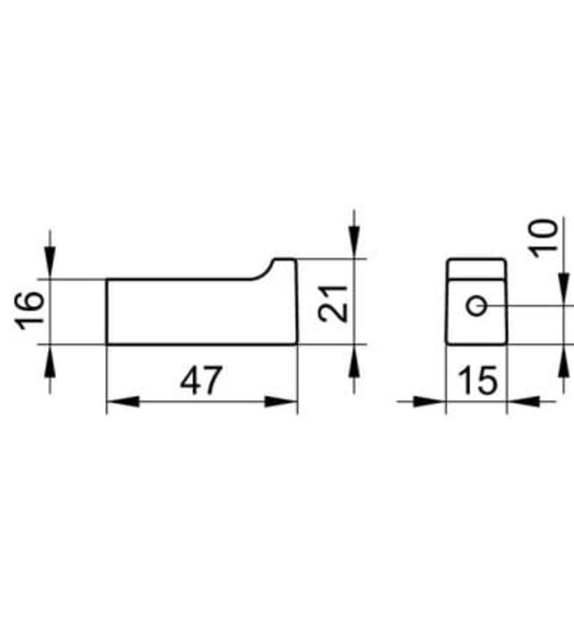 Móc khăn đơn màu vàng Edition 11 Keuco 11114030000