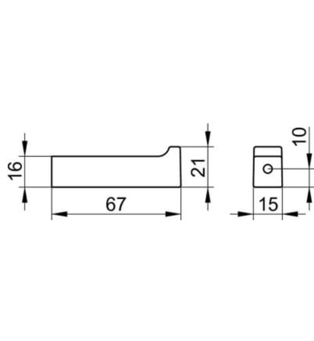 Móc khăn đơn đen Edition 11 Keuco 11116130000