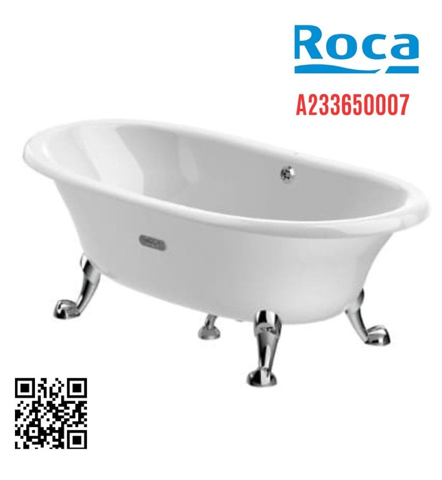 Bồn tắm đứng có chân cổ điển 1.7m Newcast Roca A233650007