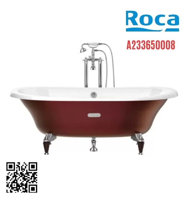 Bồn tắm đứng có chân cổ điển 1.7m Newcast Roca A233650008