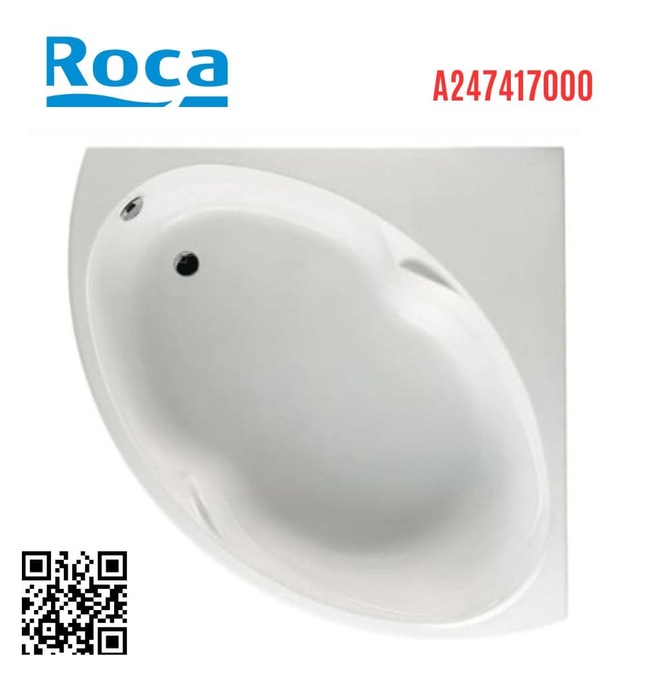 Bồn tắm góc đặt sàn Genova Roca A247417000