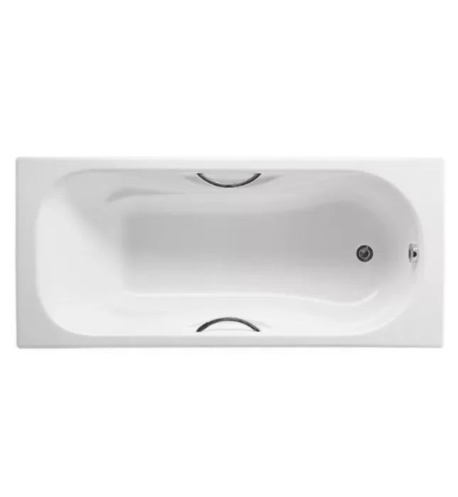 Bồn tắm xây gang đúc 1.5m có tay vịn Malibu Roca A231570001