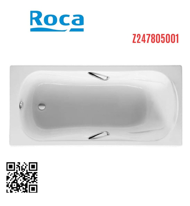 Bồn tắm xây 1.5m có tay vịn Miami Roca Z247805001