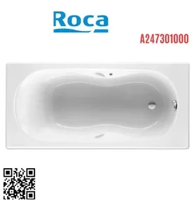 Bồn tắm xây hình chữ nhật 1.6m Levante Roca A247301000