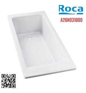 Bồn tắm xây hình chữ nhật 1.6m Easy Roca A26N031000
