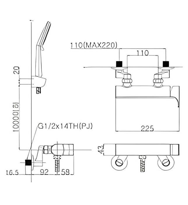 Sen tắm nóng lạnh Mirolin MK900-HS004
