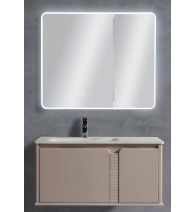 Bộ tủ chậu cao cấp đèn Led Mowoen MW2706-100