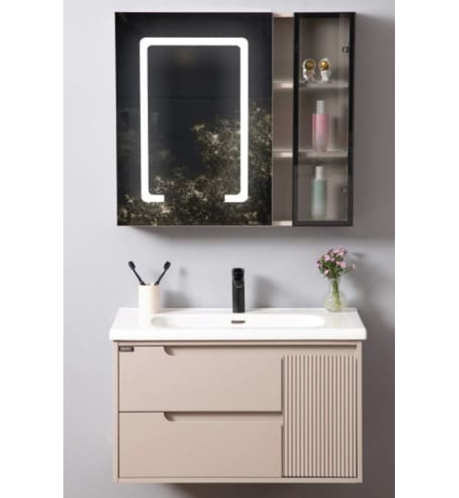 Bộ tủ chậu cao cấp đèn Led Mowoen MW2820-60PVC