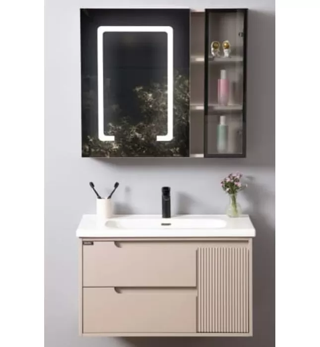 Bộ tủ chậu cao cấp đèn Led Mowoen MW2820-80PVC