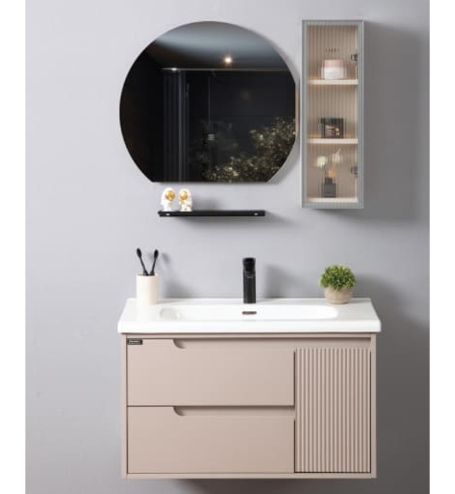 Bộ tủ chậu cao cấp đèn Led Mowoen MW2821-80PVC 