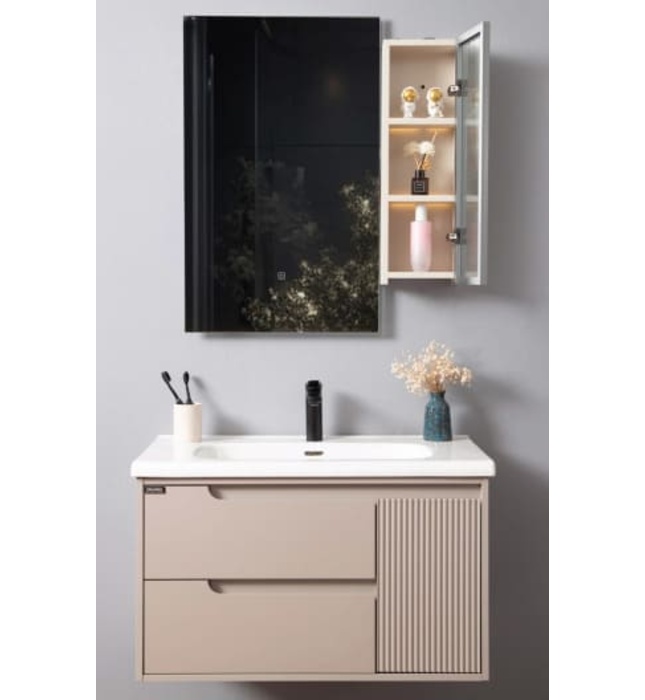 Bộ tủ chậu cao cấp đèn Led Mowoen MW2822-80PVC  