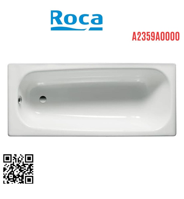 Bồn tắm xây thép tráng men 1.6m Tây Ban Nha Princess Roca A2359A0000