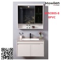 Bộ tủ chậu cao cấp đèn Led Mowoen MW2805-80PVC
