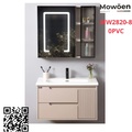 Bộ tủ chậu cao cấp đèn Led Mowoen MW2820-80PVC
