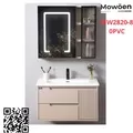 Bộ tủ chậu cao cấp đèn Led Mowoen MW2820-80PVC