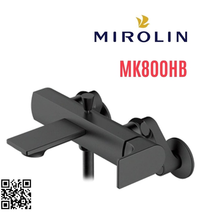 Sen tắm nóng lạnh màu đen Mirolin MK800HB
