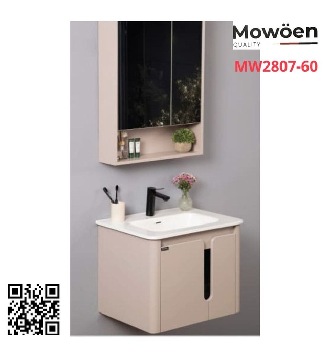 Bộ tủ chậu cao cấp đèn Led Mowoen MW2807-60