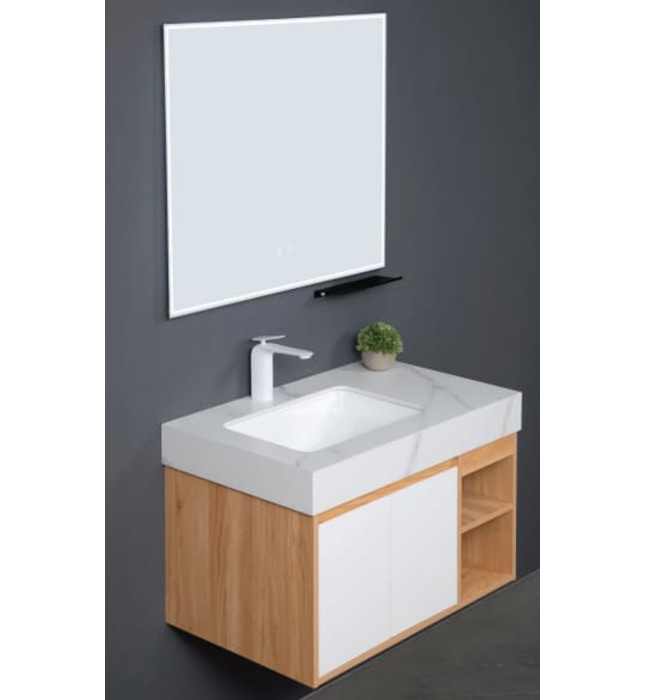 Bộ tủ chậu cao cấp đèn Led Mowoen MW9567R-80