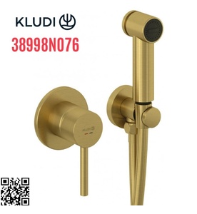 Vòi xịt vệ sinh nóng lạnh màu vàng Đức Kludi 38998N076